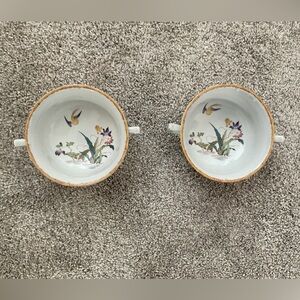 Wedgwood Devon Rose Flat Cream Soup Bowl